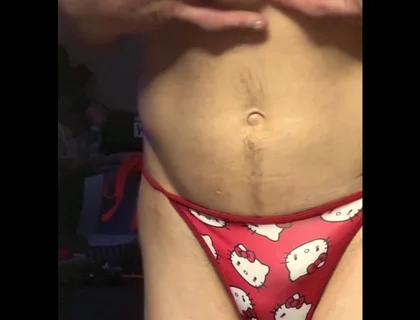 Cdmichelle Wearing Red Hello Kitty Bikini Swimsuit