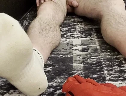 Coach Karl Feet White Socks and Bare Balls [5834]