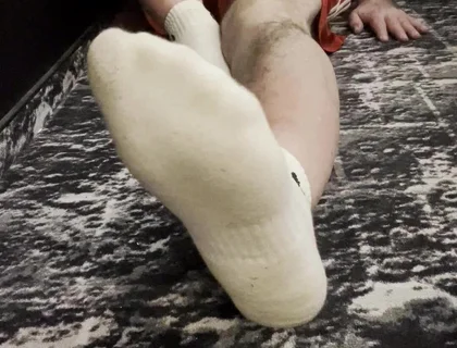 Coach Karl's Feet in His White Socks [8893]