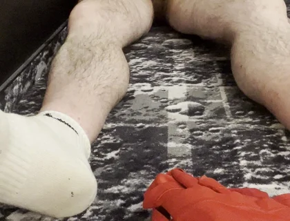 Coach Karl Feet White Socks and Bare Balls [5834]