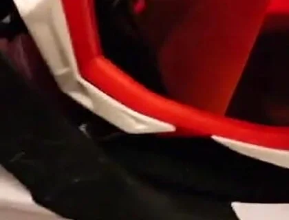 Gearhead in Mxhelmet Sucking Dick