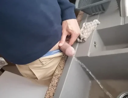 Pissing Into My Kitchen Sink