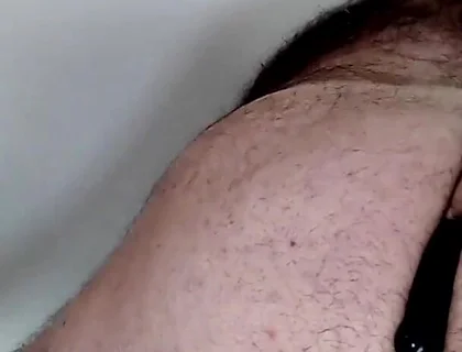 Bullmusclejoe Uses His Friends Dildo to Taste His Own Ass!