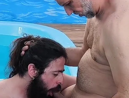 I Caught It in the Act My Stepfather Making Out with His Friend in the Pool