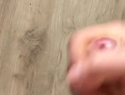 Morning Handjob and Cum on the Table