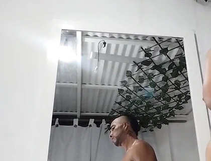 Cum in Front of the Mirror