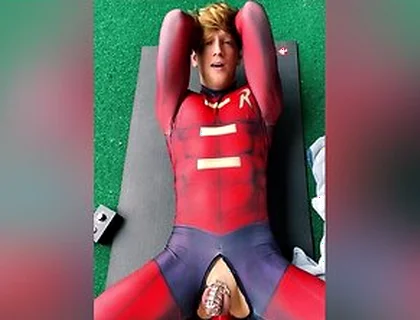 Halloween Costume Twink Super Hero Cosplay Porn Compilation