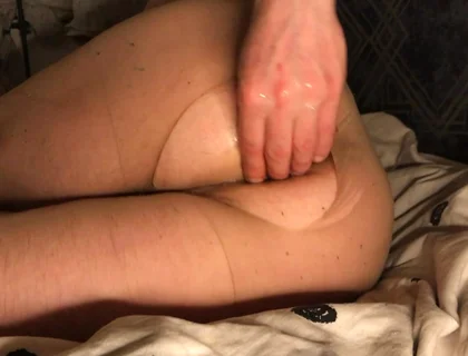 Hard Anal Fisting in Pantyhose