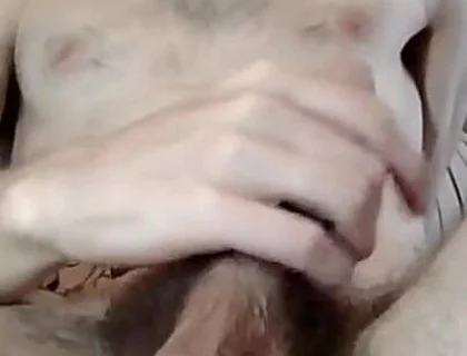 Morning Cum From Skinny Hairy Guy