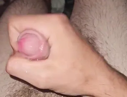 Wanking and slipping a finger in my ass