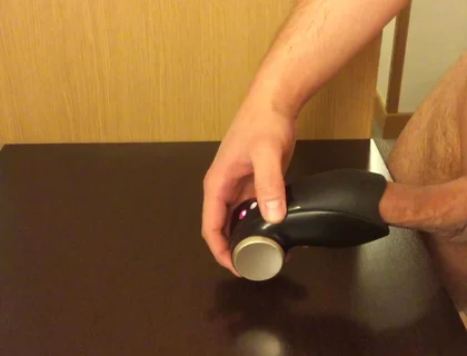 Triple Cumshot in My Hotel Room Using Fun Factory Glans Vibrator