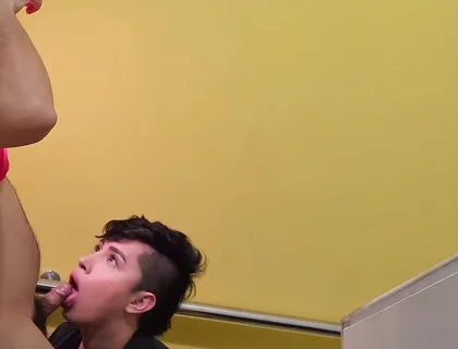 Cruising with Twink From the Building Who Loves to Suck Cock