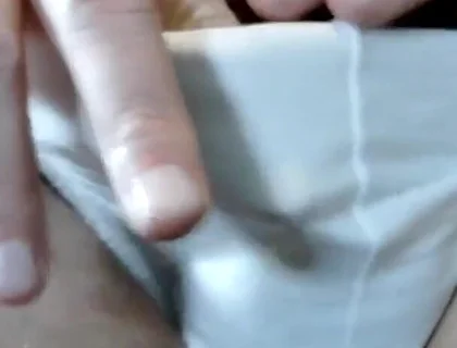 White Pants Solo Cum Fountain