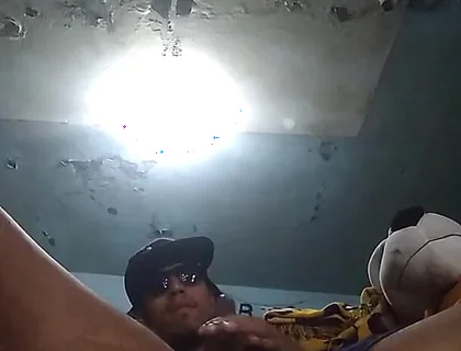 I'm Left Alone Playing with My Erect Cock