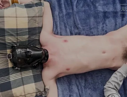 Spread Eagle Twink Tickled and Edged [part 2]