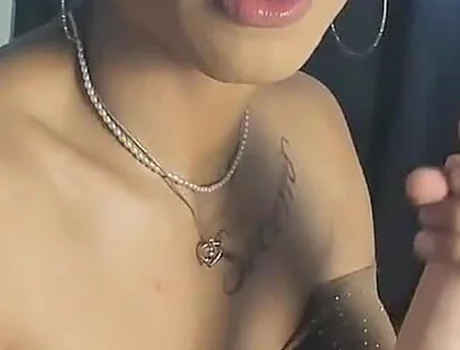 Femboy Gigi Wakes up Horny and Sucks Her Dildo Hard Cock Before Bouncing the