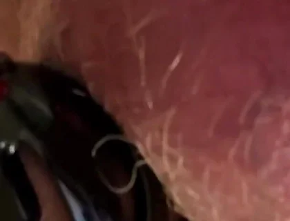 Pissing with a Cock Cage on