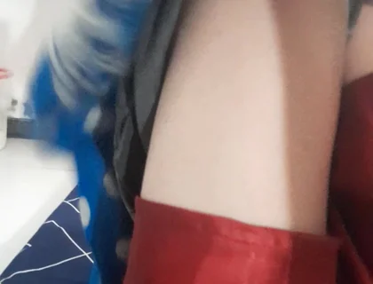 Wearing Mini Satin Skirt Inside Shorts