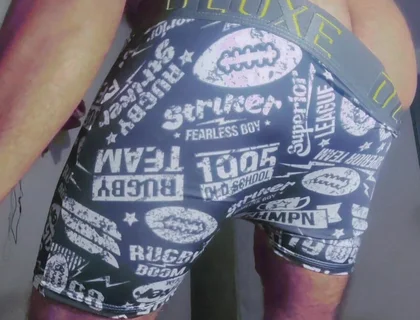 Gray Boxer and White Socks (video 1)