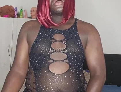 Jerking off My Dick with My Lingerie