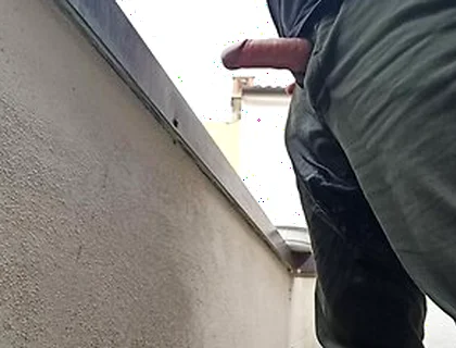 Peeing In My Pants Watching From The Balcony