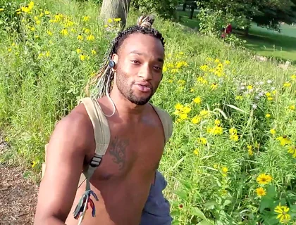Kenniejai Walks Around Naked Outside and Gets Caught
