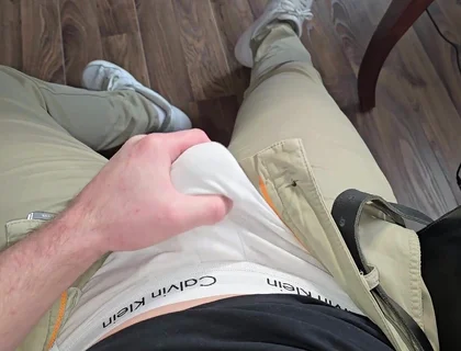 POV College Pump! Muscular Stepdaddy Hardens Thick Cock & Jerks - Follow on X Phantomgentx