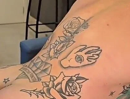 Big Tattooed Guy with a Tight Ass