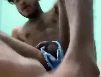 Inserting Soft Towel Hanky Inside My Boy Pussy