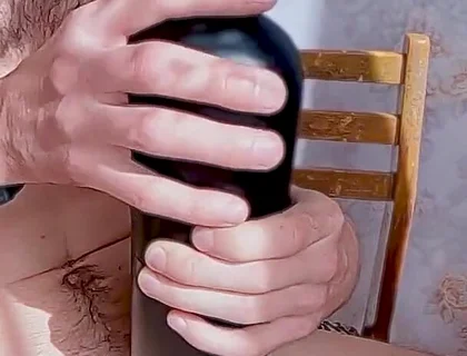 The Guy Fucks All His Toys and Cums Inside, a Lot of Pleasure and Sperm with Moans