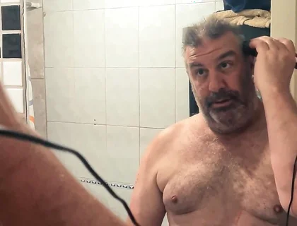 Before the Fight - Silver Daddy Boxer POV