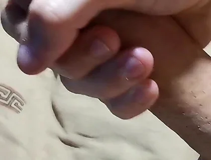 Huge Moaning Orgasm and Powerful Fountains of Sperm