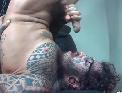 Slutty Cumming on Her Own Face