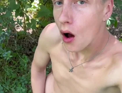 Young Bro Axton Drake Gets Naked in the Park