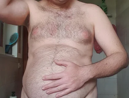 All Naked in Bathroom