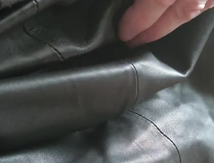 Edging in a Leather Skirt