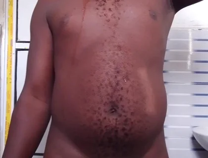 Masturbating in Bathroom