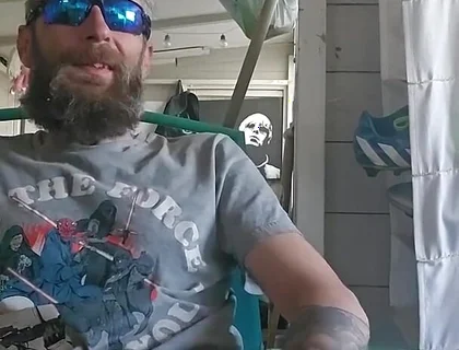 Smoking Fetish Masturbation at the Allotment