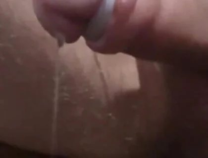 Dripping Cock to Orgasm by E-stim
