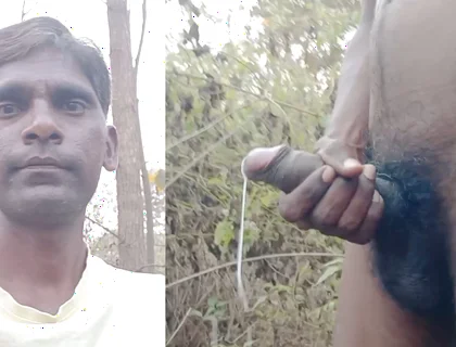 Rajesh Playboy 993 Outdoor Masturbating Big Cock and Cumming