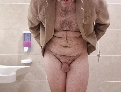 All Naked in Pubblic Bathroom