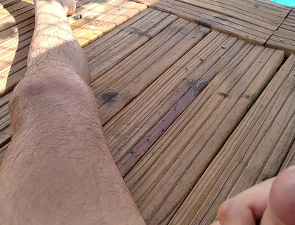Delicious Cum From Big Cock in the Chill Out Pool