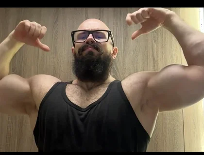 Enjoy the View of My Thick Meaty Biceps Bouncing in Slow Motion
