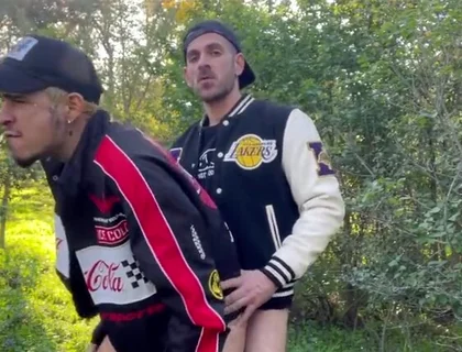 Latino boys fucking in the forest