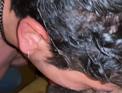 Satisfying Stepdaddy with His Deep Throat