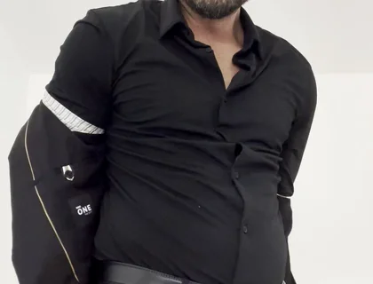Handsome Gets Tattooed in Suit