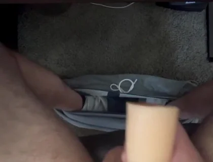 Playing with the Toy Under the Office Desk