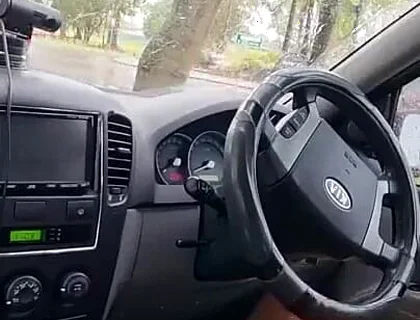 Naked in the Car