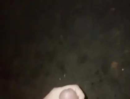 Waiting for Stepdad in the Dark. Cuming on the Street!