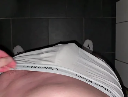 German Master Orders Deep Blowjob.. White Calvins Down.. Cock Dripping